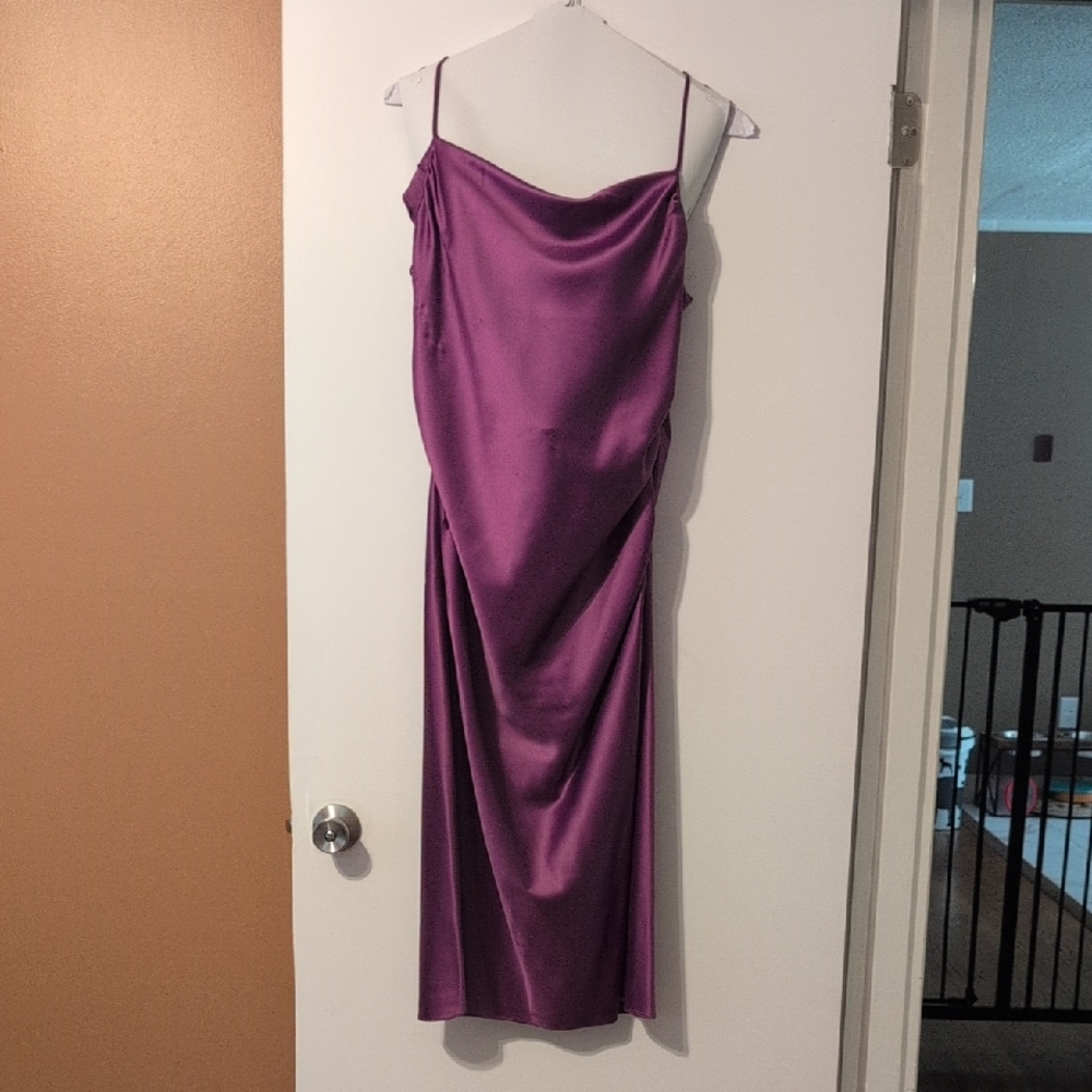BHLDN Backless Purple Dress